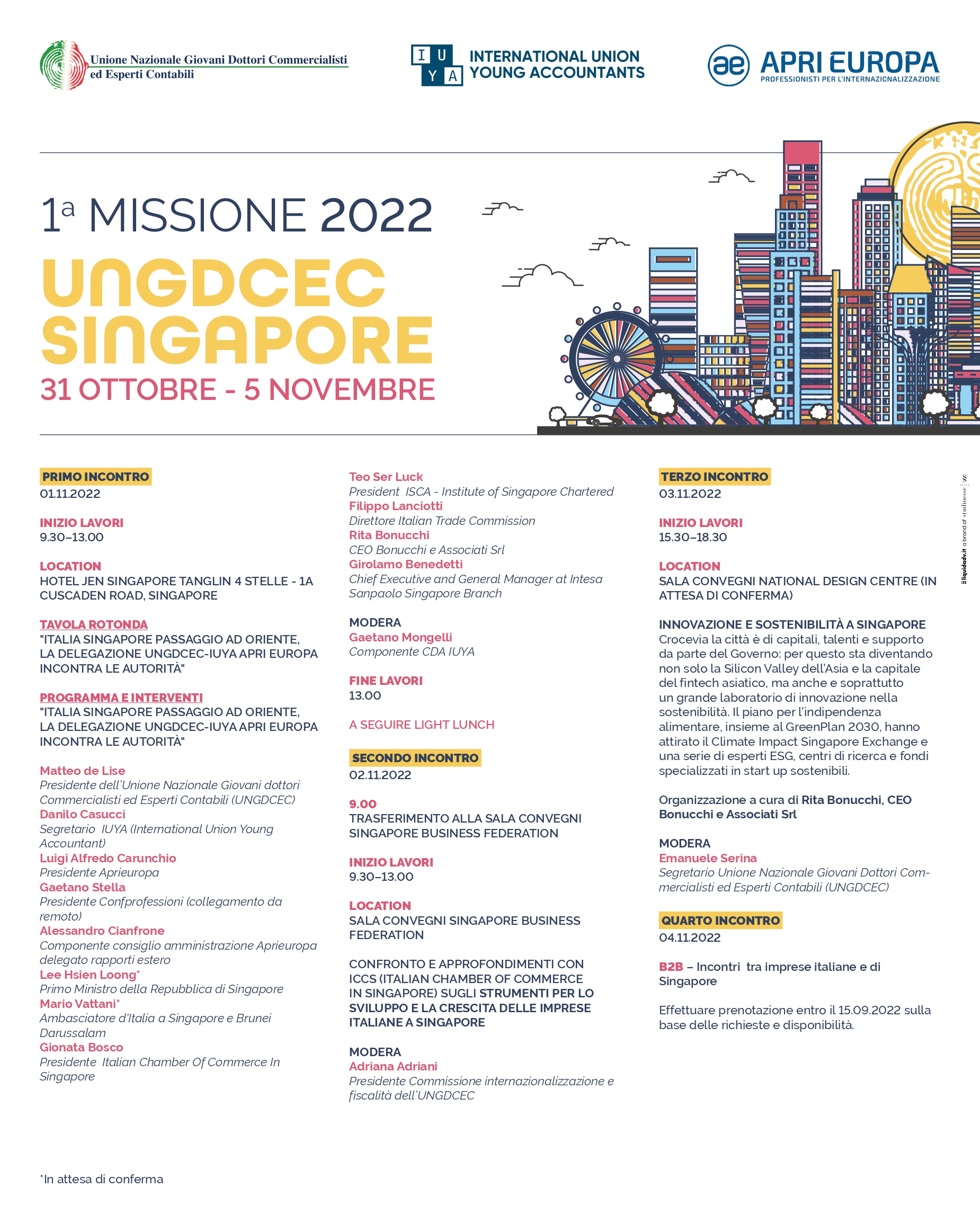 Missione Business a Singapore 2022
